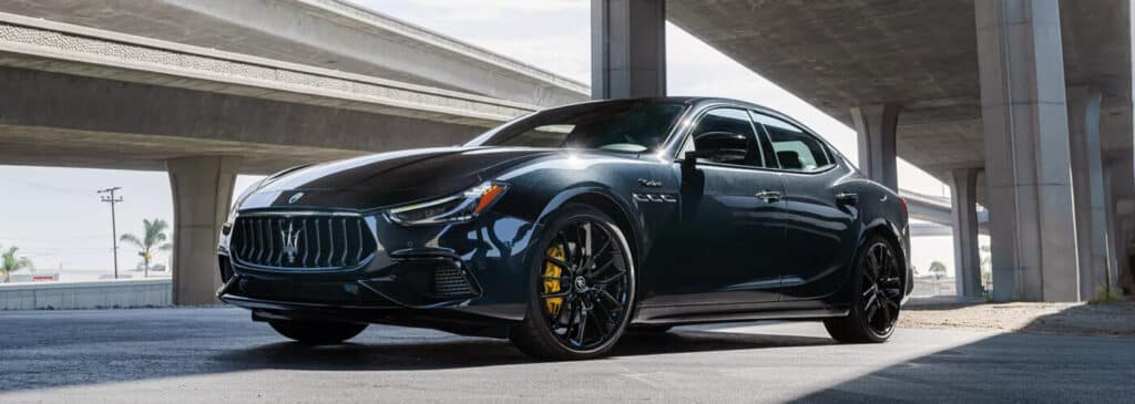 2023 Maserati Ghibli Parked Under Overpass