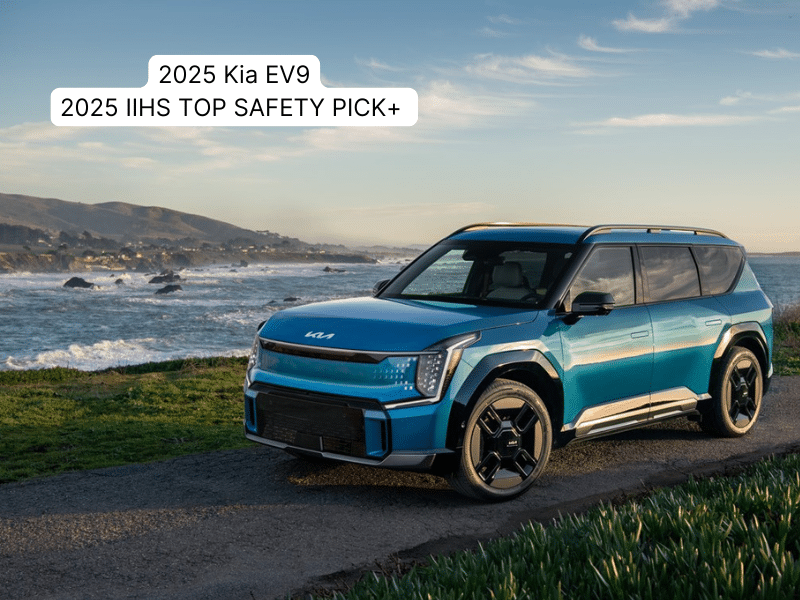 2025 Kia EV9 2025 IIHS TOP SAFETY PICK+ 