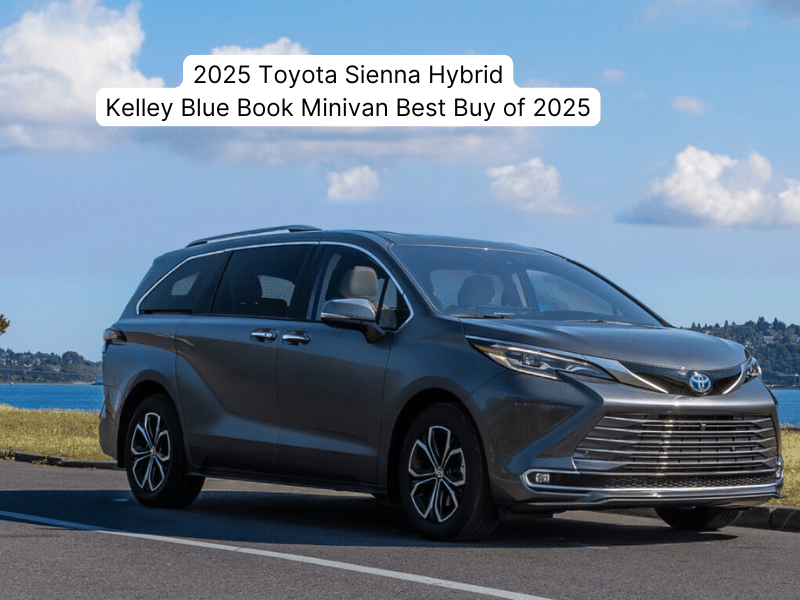 2025 Toyota Sienna Hybrid Kelley Blue Book Minivan Best Buy of 2025