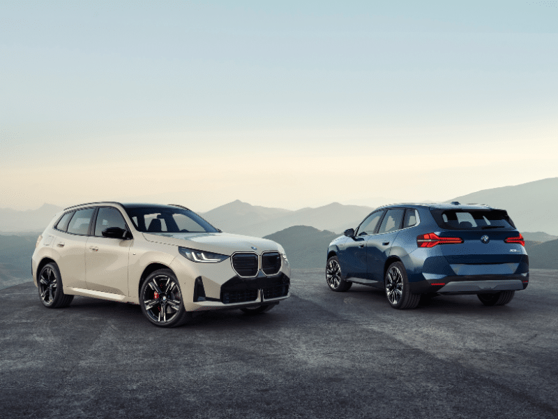 White and blue 2025 BMW X3 SUV