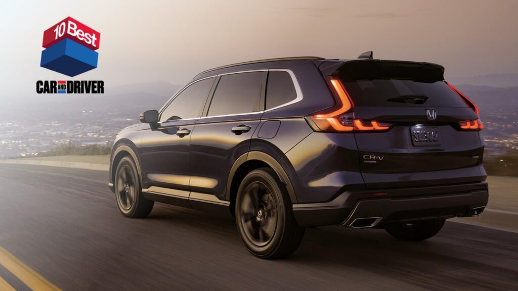 2025 Honda CR-V CD 10Best Car and Driver award logo