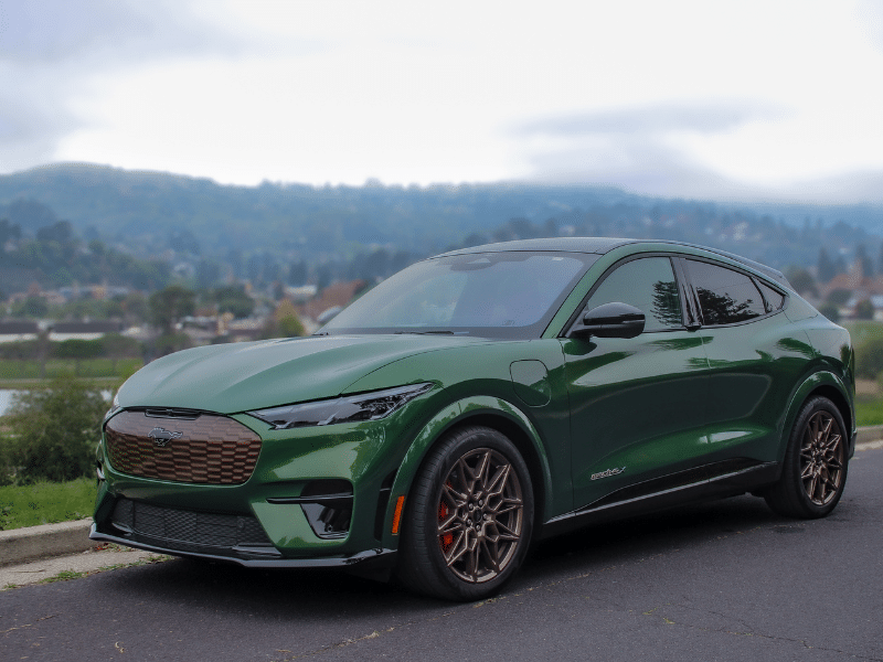 2026 Ford Mustang Mach E-5 shot by Cartelligent California Auto Broker in Sausalito, California