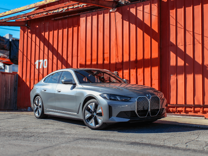 2026 BMW i4 eDr40 shot by Cartelligent in Marin County, California